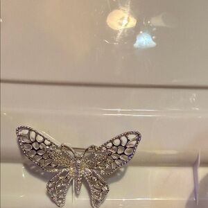 Sarah Coventry Silver Butterfly Brooch. #29